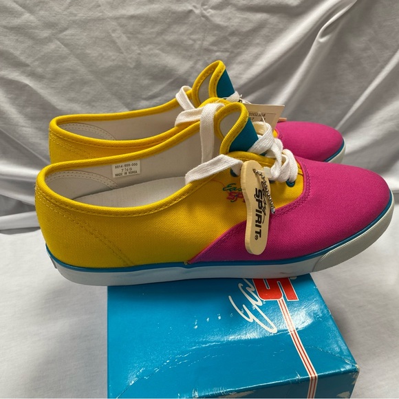 NWT NIB Vintage 80s 90s Fun Color Block Sneakers, Easy Spirit Size 7.5M - Picture 9 of 11
